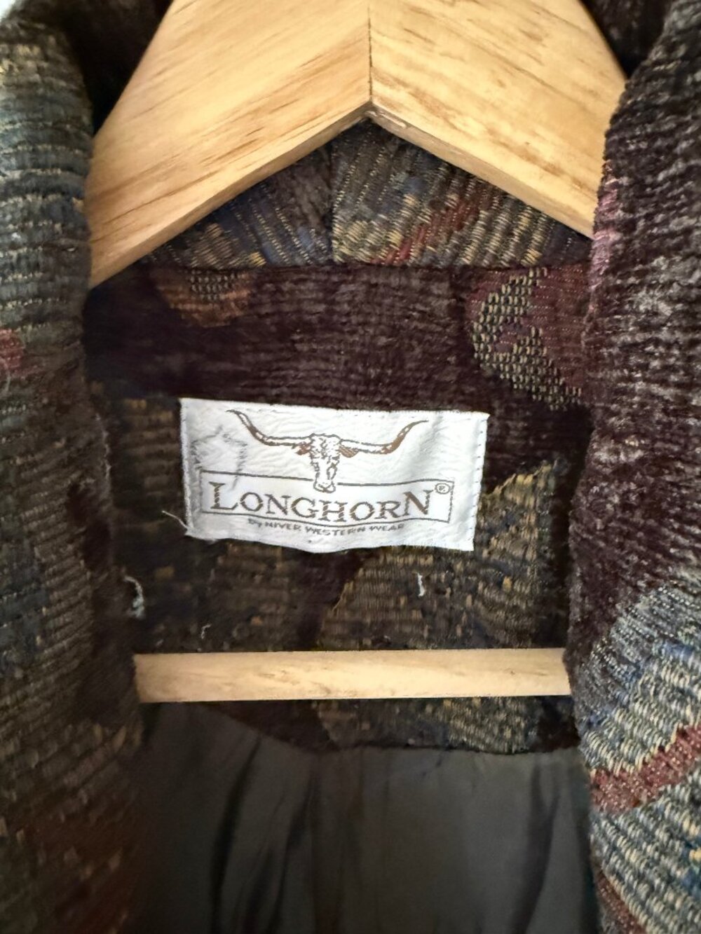Vintage Longhorn | Tapestry Blazer | Cottagecore Western Stampede | Medium - Picture 3 of 14